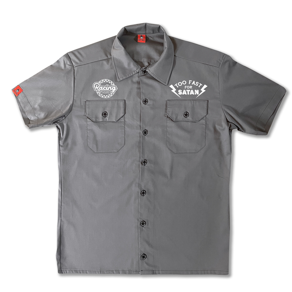 Work shirt to fast for satan